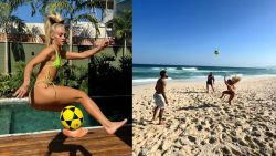 CNNE 1696120 - mira los trucos de alisha lehmann en una playa de brasil