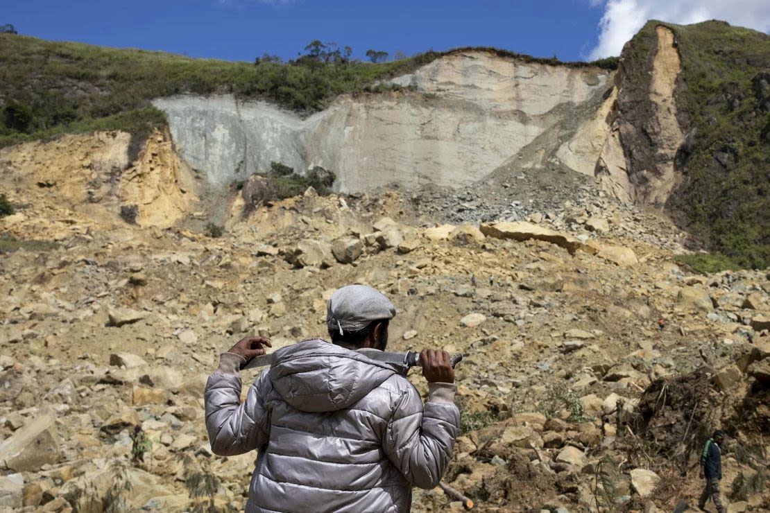 Para los socorristas ha sido particularmente difícil llegar a la región. Crédito: Juho Valta/UNDP Papua New Guinea/AP.