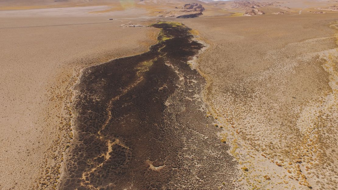 Vega seca del Río Trapiche / febrero de 2024 / Crédito: Fundación YUCHAN