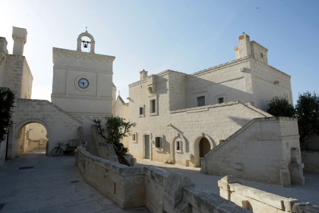 Borgo Egnazia, en Apulia, donde se realizará la cumbre del G7 del 13 al 15 de junio, tomada el 26 de mayo de 2014 en Savelletri, Brindisi, Italia.