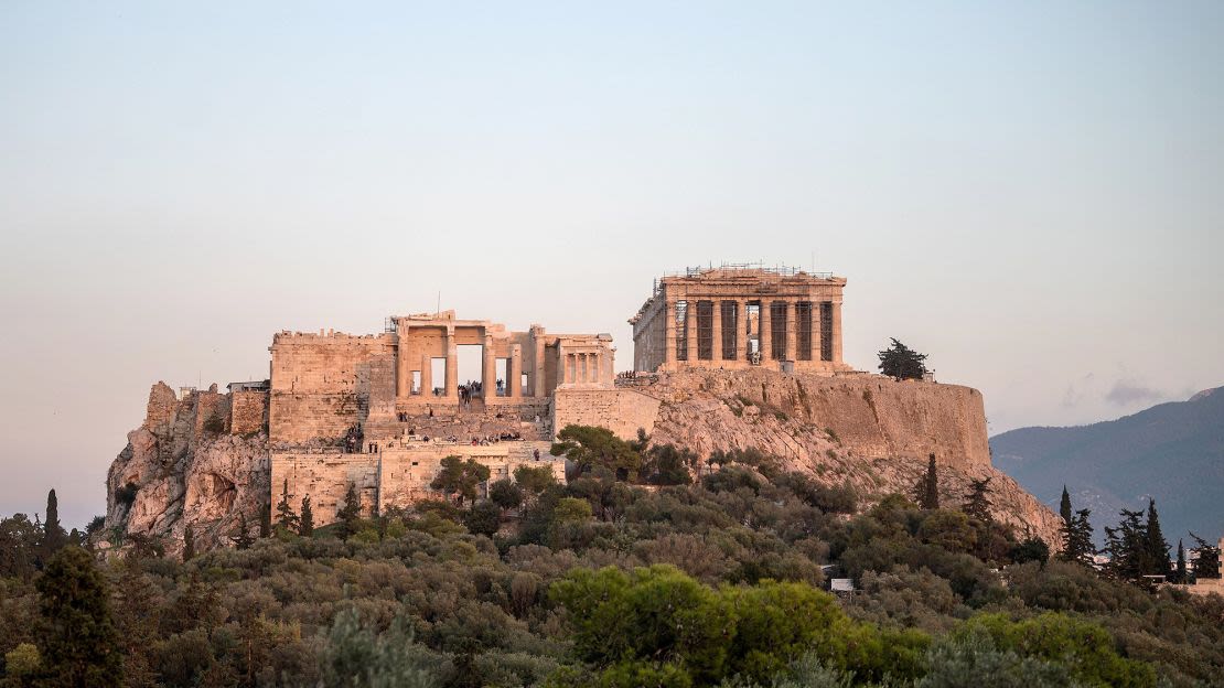 El templo de Partenón en la Acrópolis en Grecia, fotografiado en 2022.