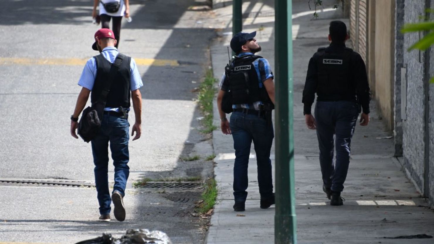 del Servicio de Inteligencia de Venezuela (SEBIN)  el 16 de mayo de 2019, en una fotografía indicativa