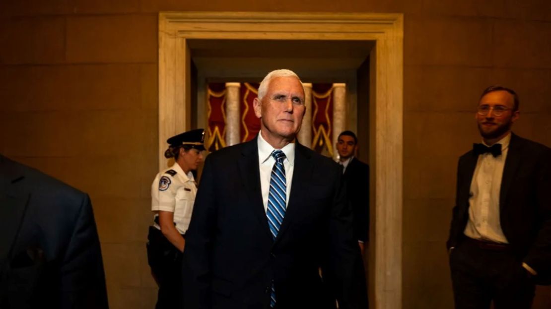 El exvicepresidente Mike Pence en el Capitolio de EE.UU. el 16 de mayo de 2024.