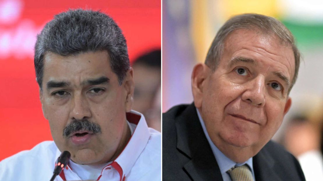 Nicolás Maduro y Edmundo González, dos de los candidatos electorales de Venezuela.
