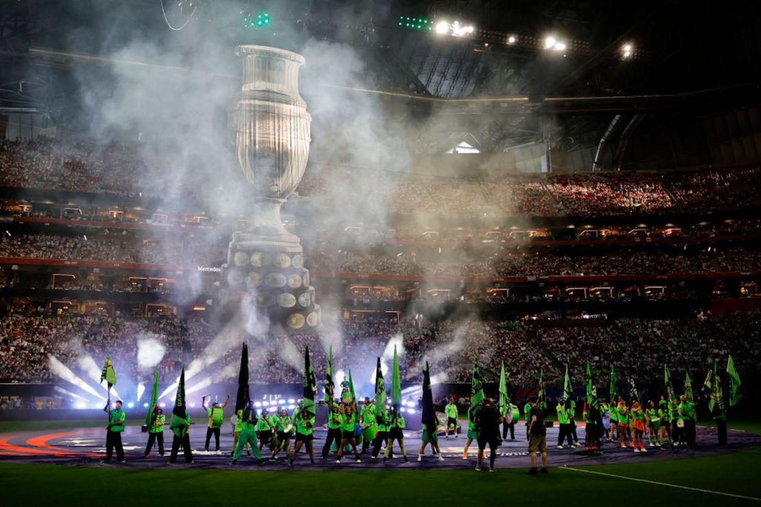 Ceremonia de inauguración antes del partido del grupo A de la Copa América de la CONMEBOL entre Argentina y Canadá en el Mercedes-Benz Stadium el 20 de junio de 2024 en Atlanta, Georgia.