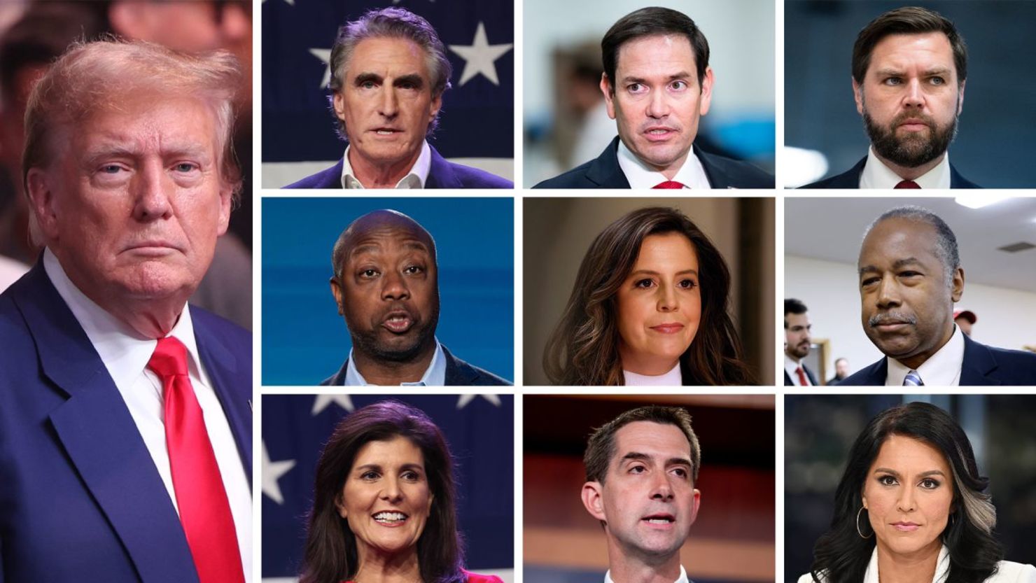 Estos son los posibles candidatos a ser compañeros de fórmula de Donald Trump. Crédito: Getty