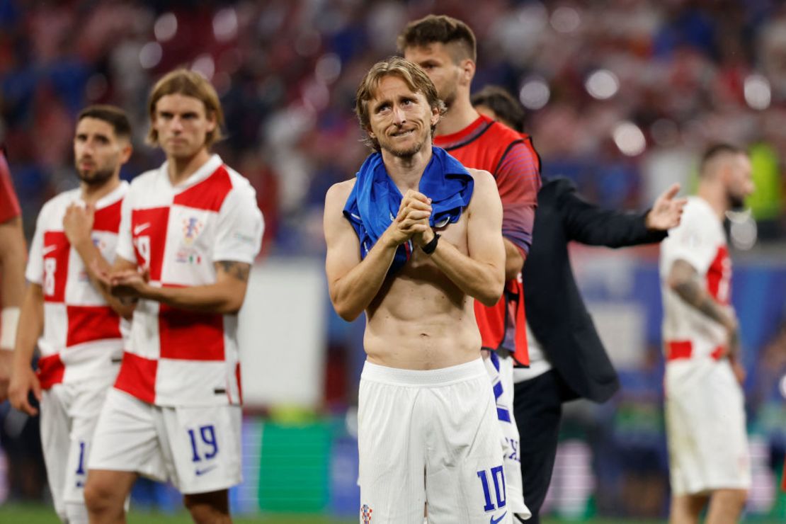 Luka Modric tras el pitazo final. Crédito: ODD ANDERSEN/AFP via Getty Images