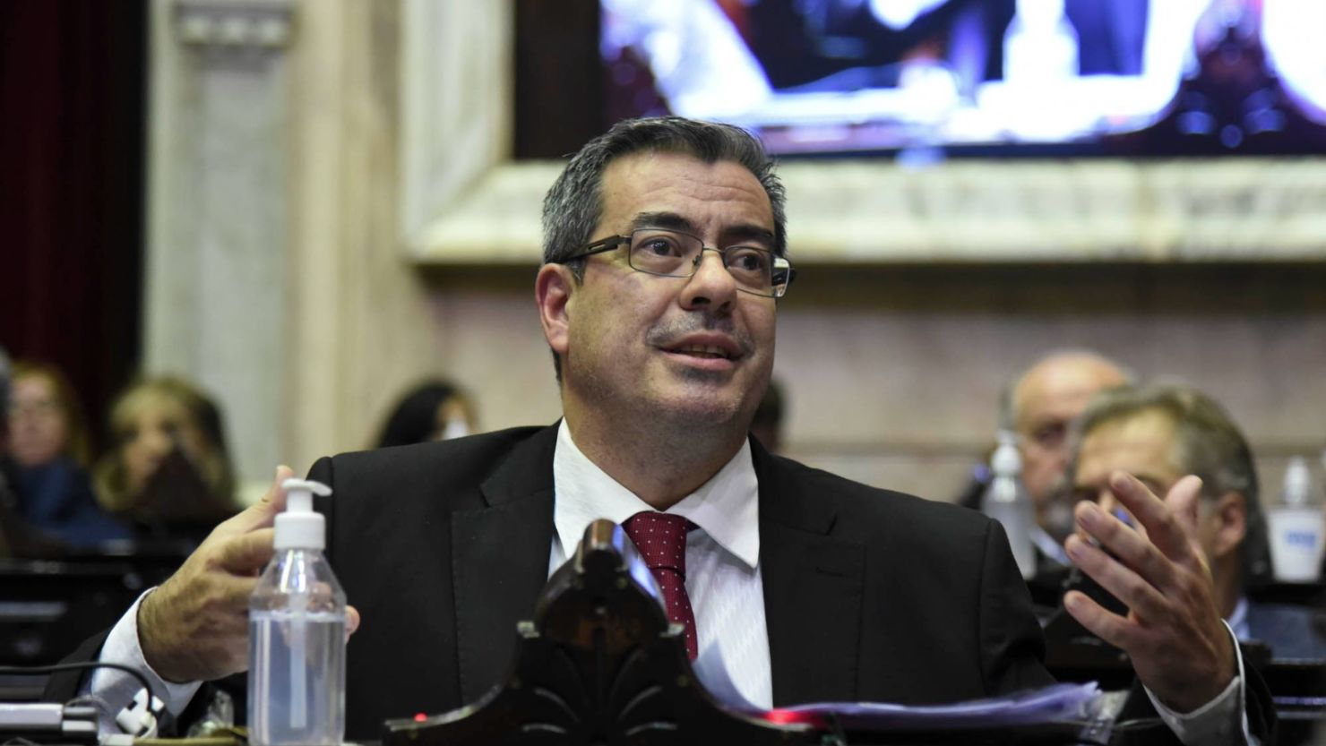 Germán Martínez, jefe del bloque de Unión por la Patria en Diputados.