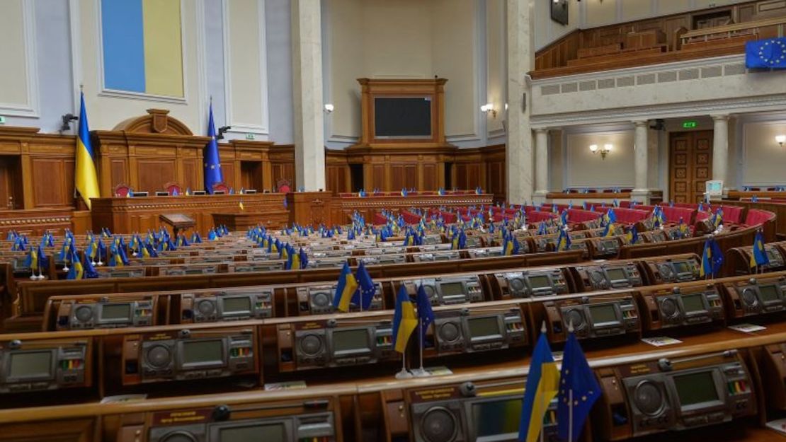 El Parlamento de Ucrania, la Rada Suprema de Ucrania, en Kyiv, en una imagen del 23 de agosto de 2023.