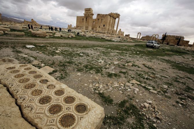 El edificio más grande de Palmira era el Templo de Bel, dedicado a la deidad suprema babilonia, y cuyo techo, ya desaparecido, estaba originalmente recubierto de oro (AFP/Getty Images).