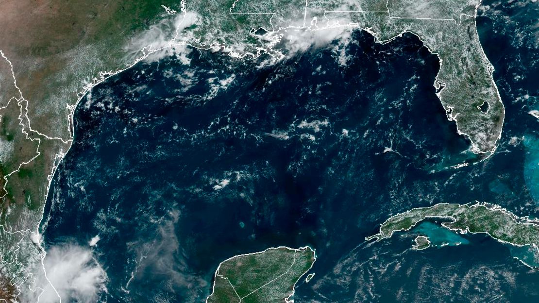 Vista satelital del Golfo de México en la mañana del 3 de julio de 2024. Crédito: NOAA