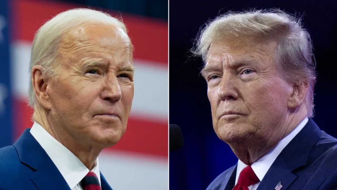 El presidente Joe Biden y el expresidente Donald Trump.