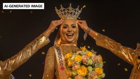 Kenza Layli, influencer generada por IA, ha sido presentada como la ganadora del primer concurso de belleza de IA del mundo.