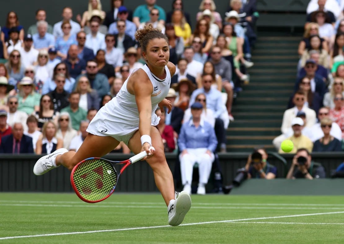 Jasmine Paolini nunca había ganado un partido en Wimbledon antes del torneo de este año.