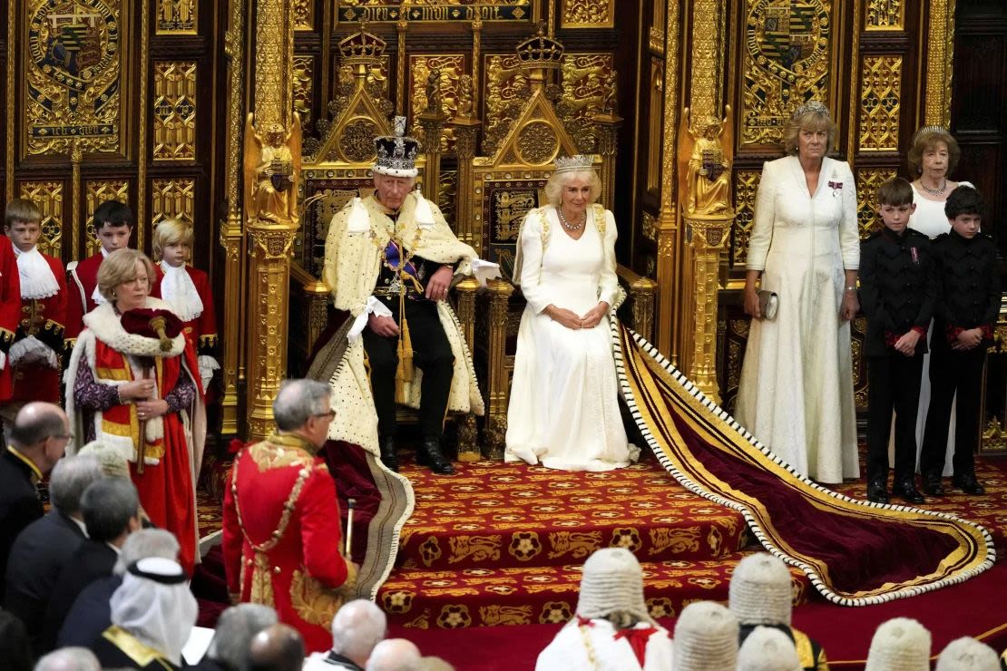 El discurso inaugura formalmente una nueva sesión del Parlamento. Crédito: Kirsty Wigglesworth/Pool/AFP/Getty Images}