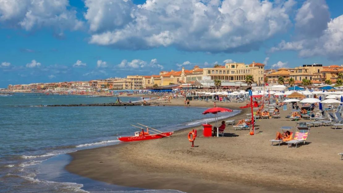 Ostia es un popular destino de playa no muy lejos de Roma.