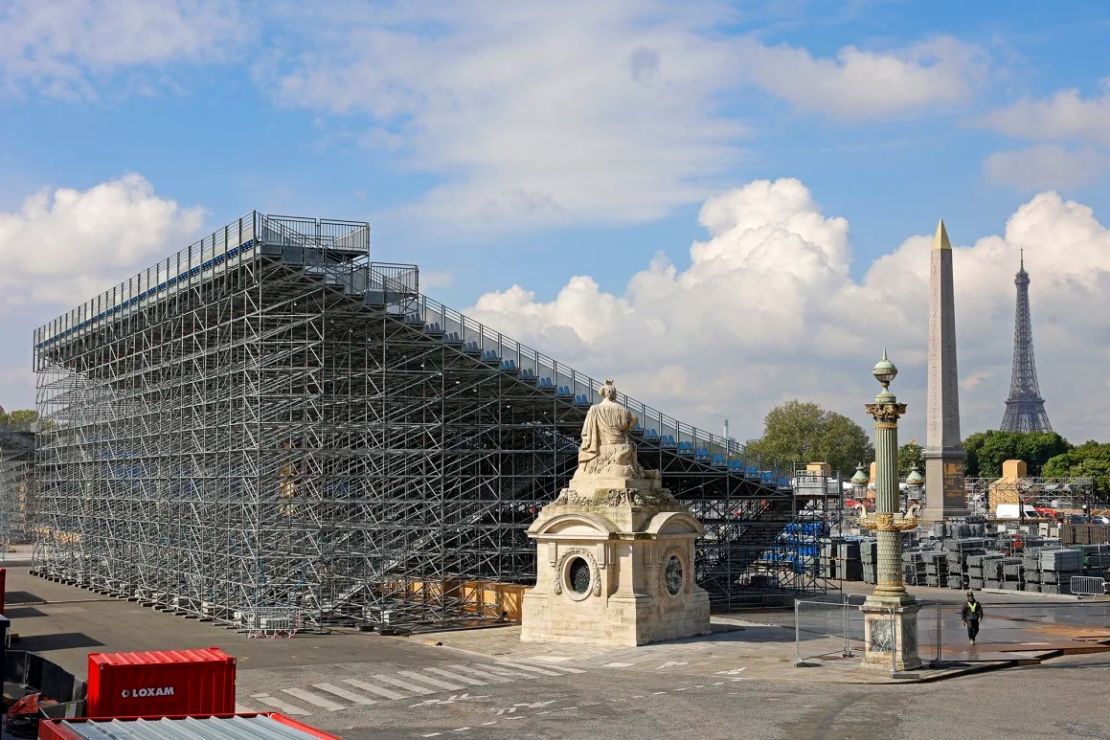 Las obras de construcción del Parque Urbano de la Place de la Concorde comenzarán en abril. Crédito: Chesnot/Getty Images.