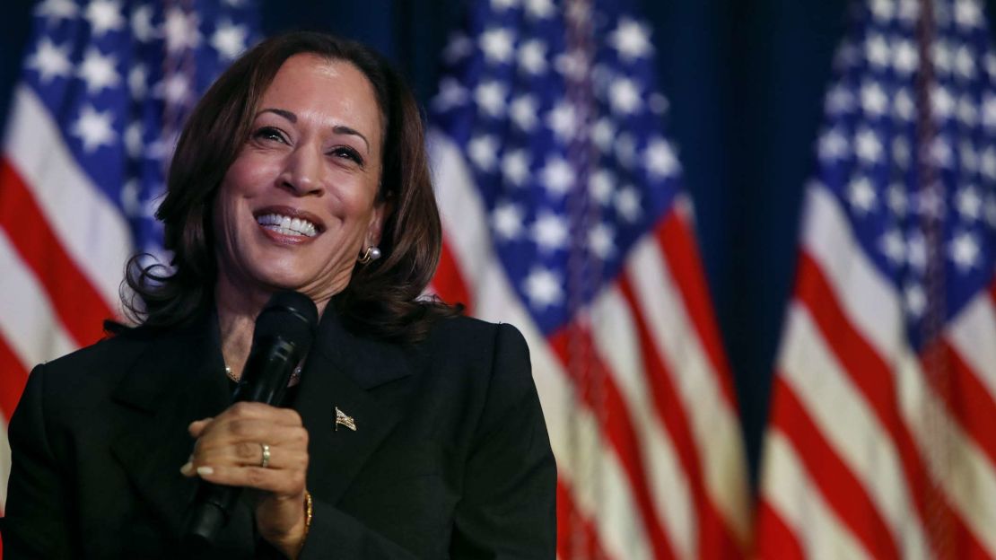 La vicepresidenta Kamala Harris, aspirante presidencial demócrata.