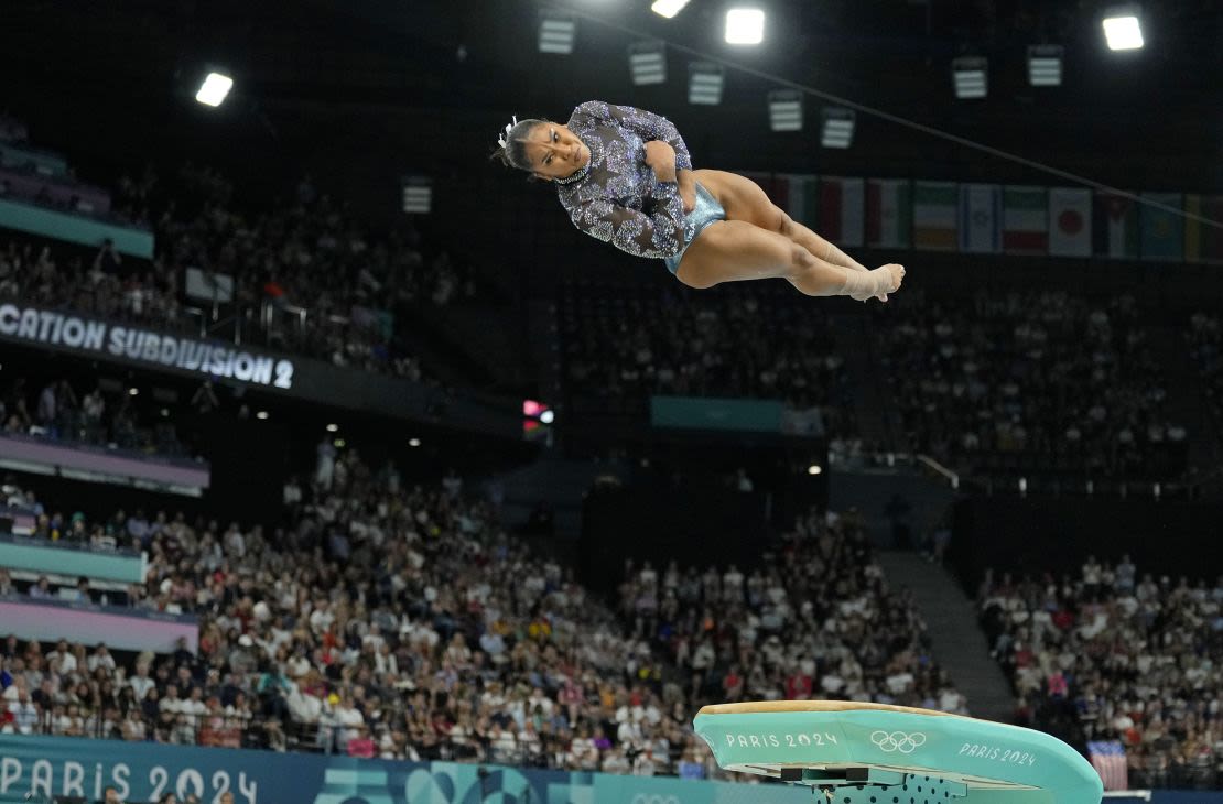 Chiles en el salto de trampolín durante la clasificación del 28 de julio.