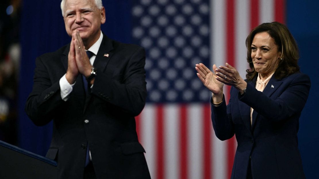 Tim Walz y Kamala Harris.
