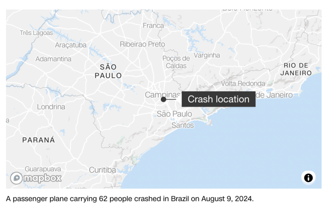 El lugar del accidente aéreo en el murieron 62 personas.