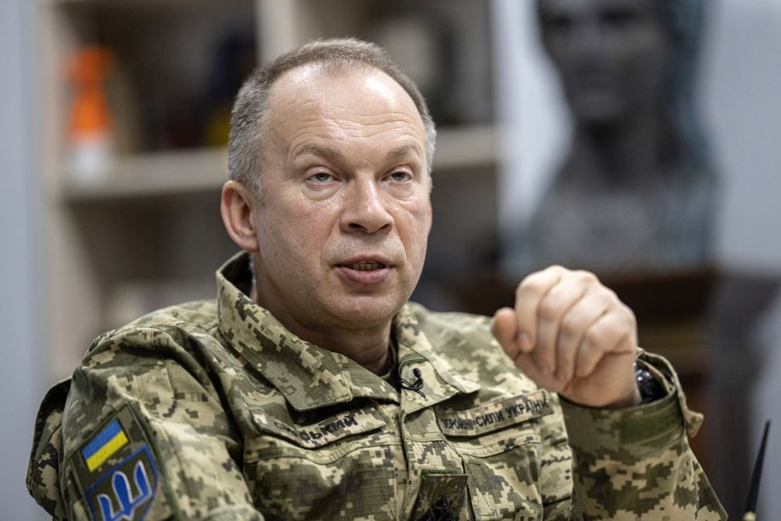 Oleksandr Syrskyi, comandante en jefe de las Fuerzas Armadas de Ucrania. Crédito: Andrew Kravchenko/Bloomberg/Getty Images