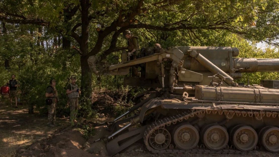 Militares ucranianos en una zona no revelada del distrito de Pokrovsk, en la región oriental de Donetsk, el 8 de agosto de 2024.