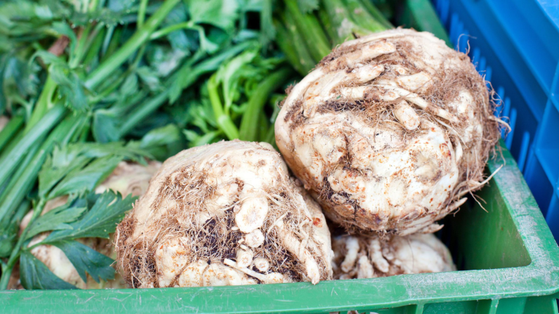 Nabicol. Estas raíces caseras son parte de la familia de la mostaza y tienen un interior firme y cremoso de color amarillo. Siempre es necesario pelarlas (consejo: es más fácil si primero cortas la raíz en pedazos). Quedan muy bien en estofados y en carne asada a la cazuela en lugar de ese aburrido complemento, la papa. Al igual que la papa, el nabicol tiene un alto contenido en azúcar, pero no tiene colesterol ni grasa y es una buena fuente de vitamina C, potasio, manganeso y fibra alimenticia.