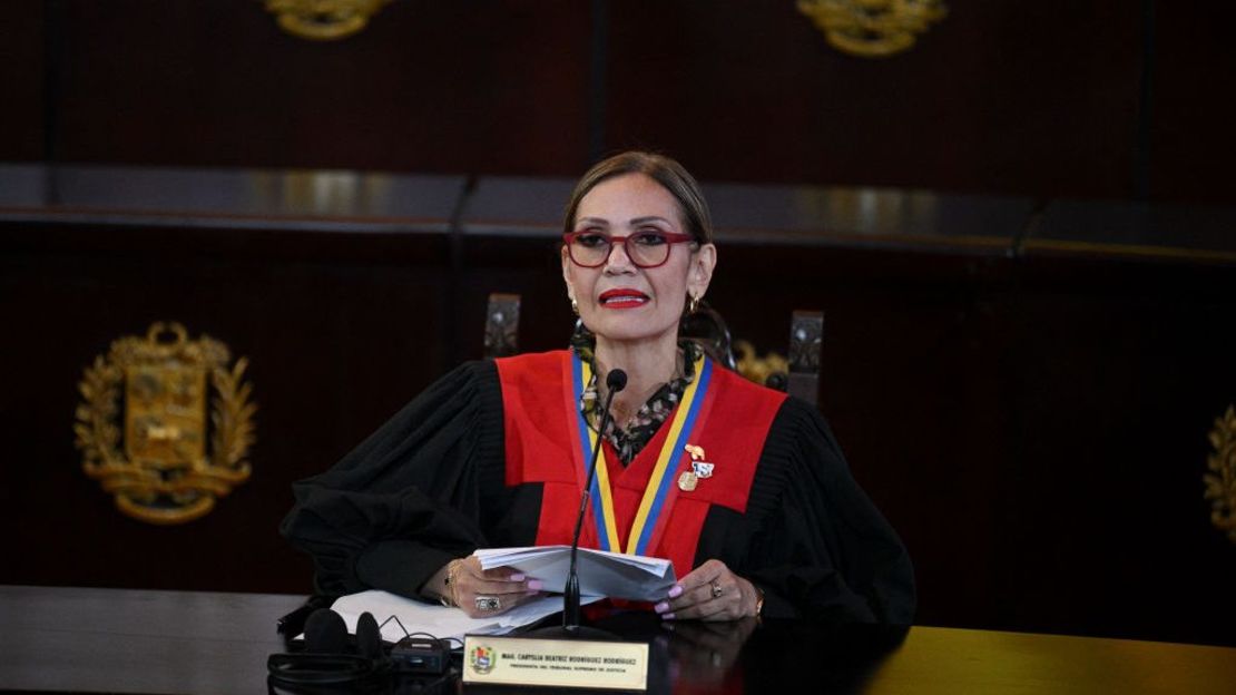 Caryslia Rodriguez, presidenta del TSJ