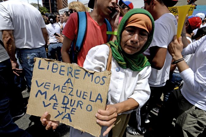 La convocatoria a la concentración no contó con el respaldo de la Mesa de la Unidad Democrática.