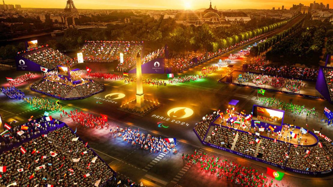 Imagen promocional de la ceremonia de inauguración de los Juegos Paralímpicos de París 2024.