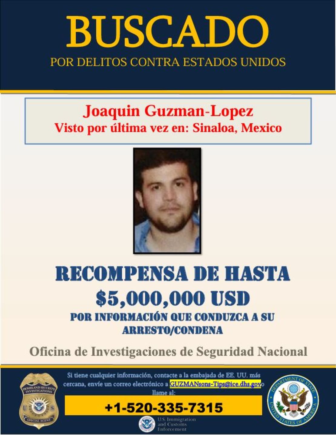 Joaquín Guzmán López, hijo del Chapo Guzmán.