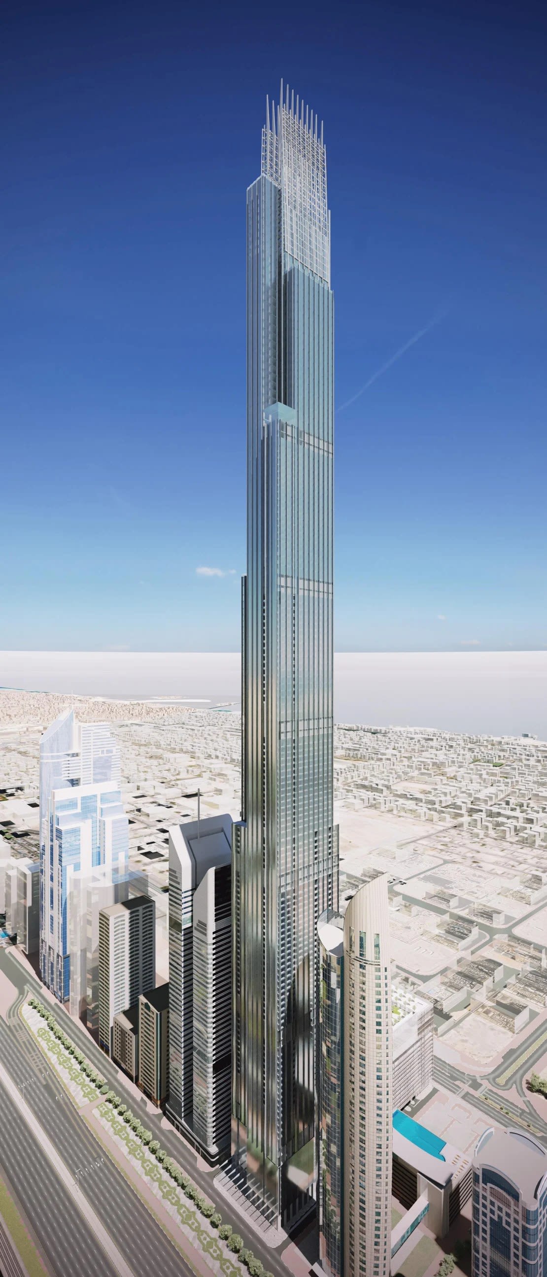 La torre Burj Azizi de Dubai se convertirá en el segundo edificio más alto del mundo.