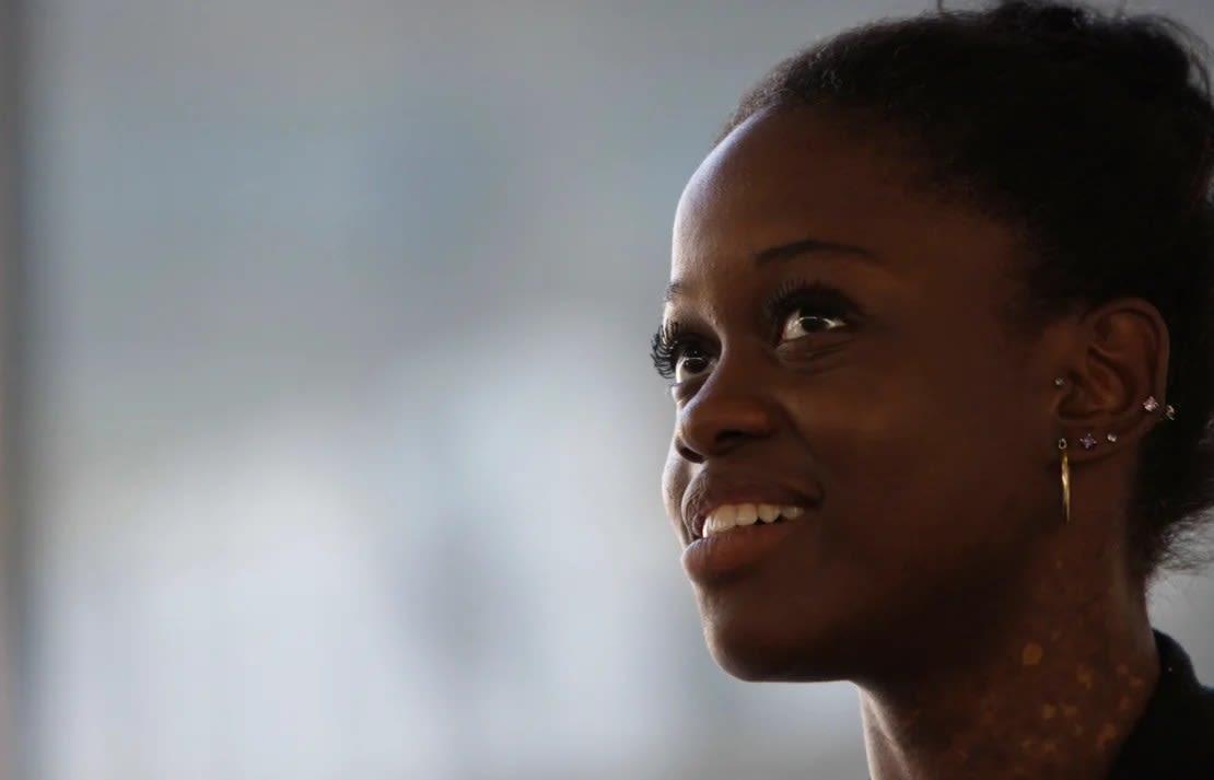 Michaela DePrince en Johannesburgo, Sudáfrica, el 9 de julio de 2012.