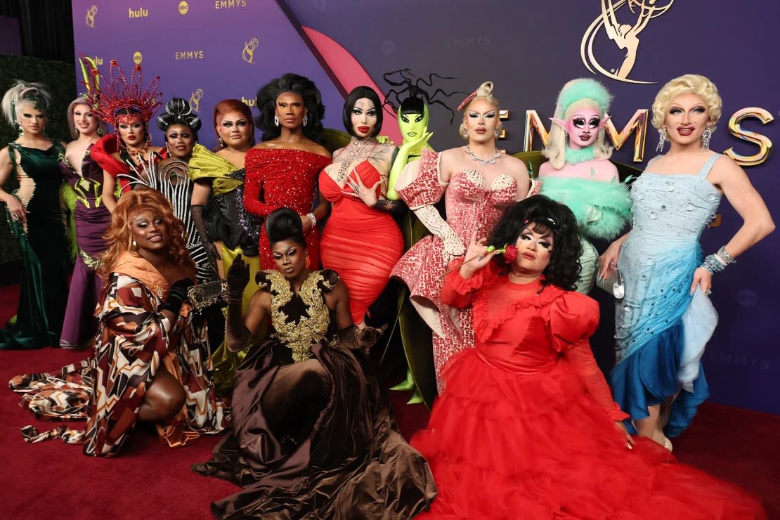 El elenco de la temporada 16 de RuPaul's Drag Race. Crédito: Amy Sussman/Getty Images.