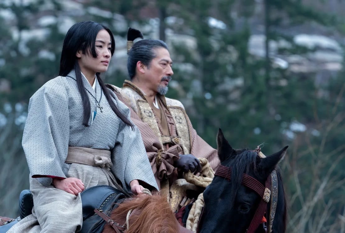 Anna Sawai y Hiroyuki Sanada en “Shōgun”.