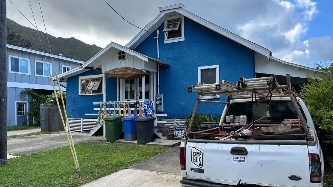 La casa de Ryan Routh en Kaʻaʻawa, Hawai, el 15 de septiembre.