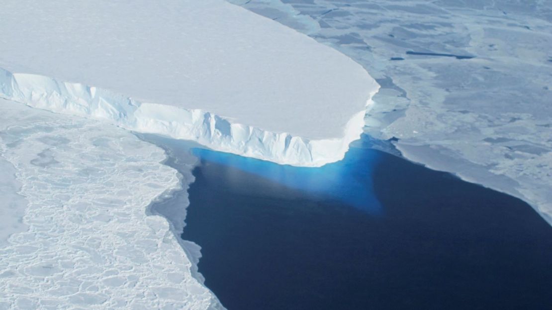 El glaciar Thwaites en la Antártida.