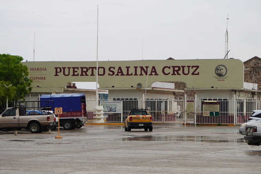 The port of Salina Cruz is seen closed before the arrival of Hurricane John in Salina Cruz, Oaxaca state, Mexico, on September 23, 2024.