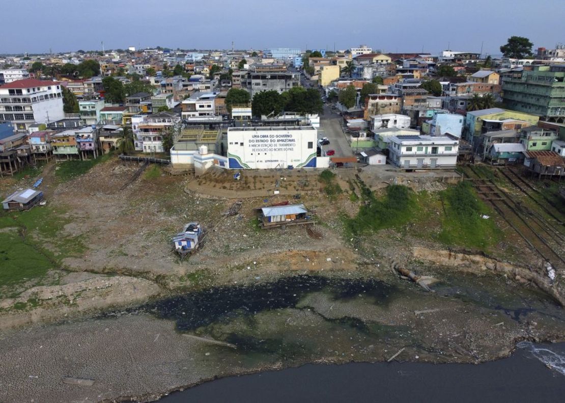 La misma parte del río el 25 de septiembre de 2024. Crédito: Edmar Barros/AP