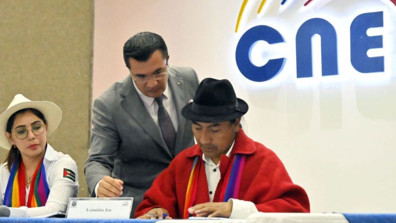 These are the 16 presidential binomials registered for election in Ecuador