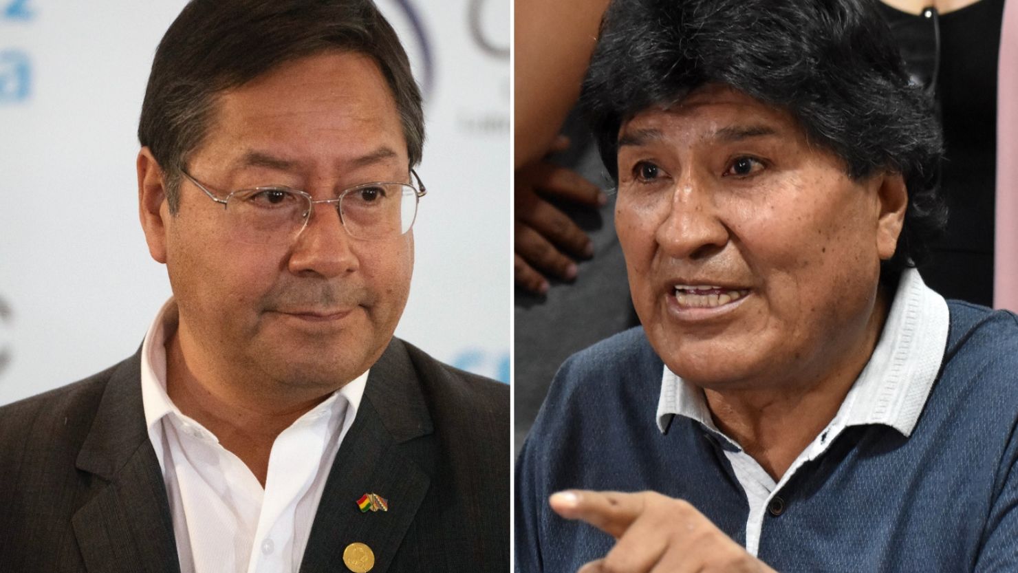 El presidente de Bolivia, Luis Arce, y el exmandatario Evo Morales