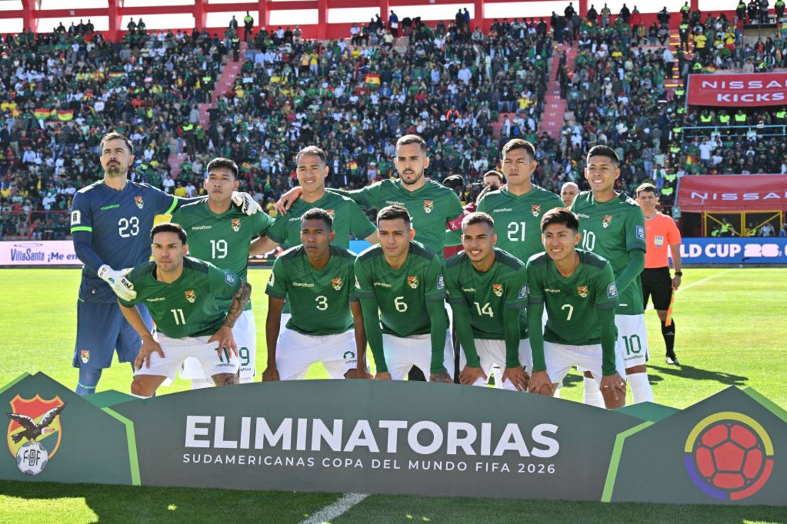 The title of the selection of Bolivia in El Alto. Photo credit: AIZAR RALDES/AFP via Getty Images