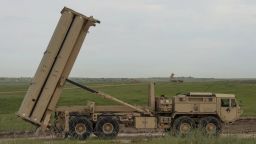 Esta fotografía de archivo militar de EE. UU. muestra una estación de lanzamiento del Sistema de Defensa Terminal de Área a Gran Altitud (THAAD) del Ejército de EE. UU. en Israel el 4 de marzo de 2019. Sargento de Estado Mayor Cory D.