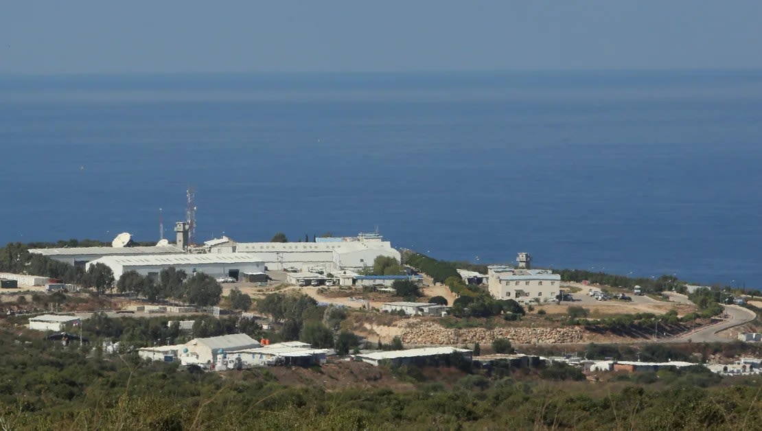 El cuartel general de la FPNUL, situado en la ciudad de Naqoura, al sur del Líbano, en 2020.