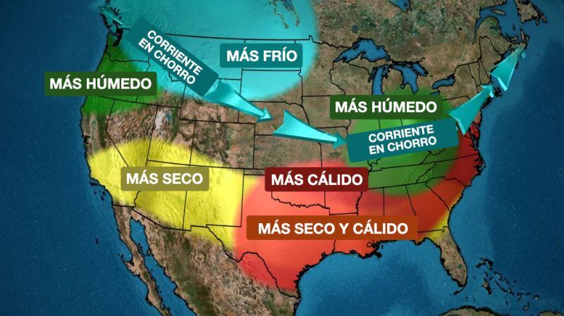 It’s a La Niña winter. This is important for EE.UU.