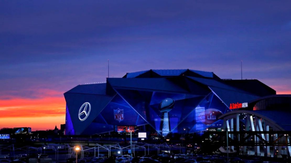 El Mercedes-Benz Stadium en Atlanta albergará su segundo Super Bowl.