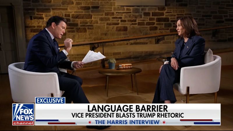 Kamala Harris confronts Fox News host in tense interview