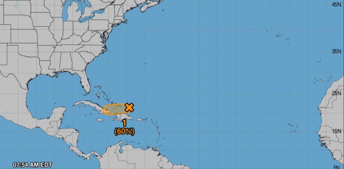 Oscar se formó como sistema al norte de República Dominicana.