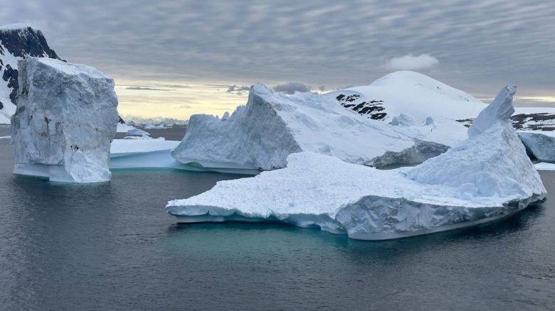 Los majestuosos icebergs, muchos de ellos formados por glaciares de decenas de millones de años de antigüedad, son una de las principales atracciones de la Antártida. Crédito: Jason Evans